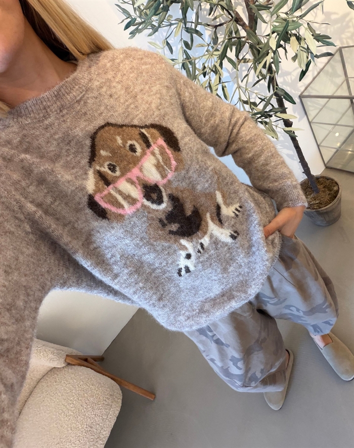 PRE SALE // Marta du Chateau - MDCCoraline Strik - Beige Melange