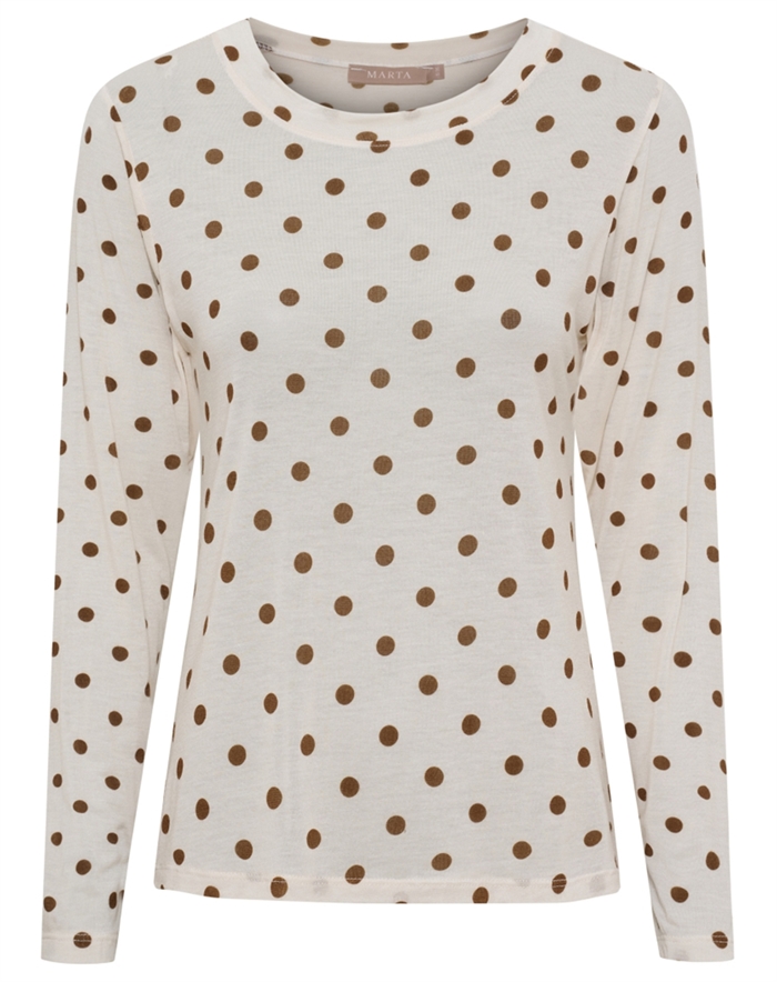 Marta du Chateau - MDCElissa Langærmet - Beige