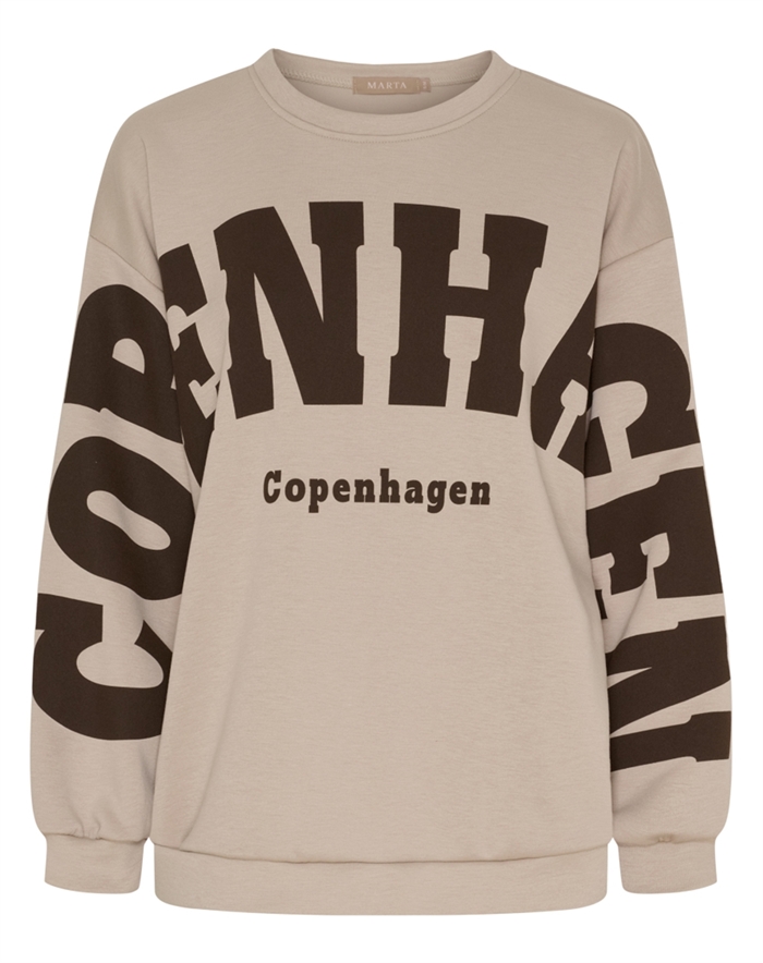 Marta Du Chateau - MDCHibiscus Sweatshirt - Beige