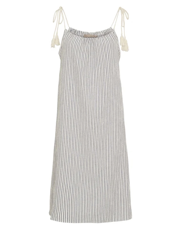 Marta du Chateau - MDCKamala Kjole - Beige/Peperosa