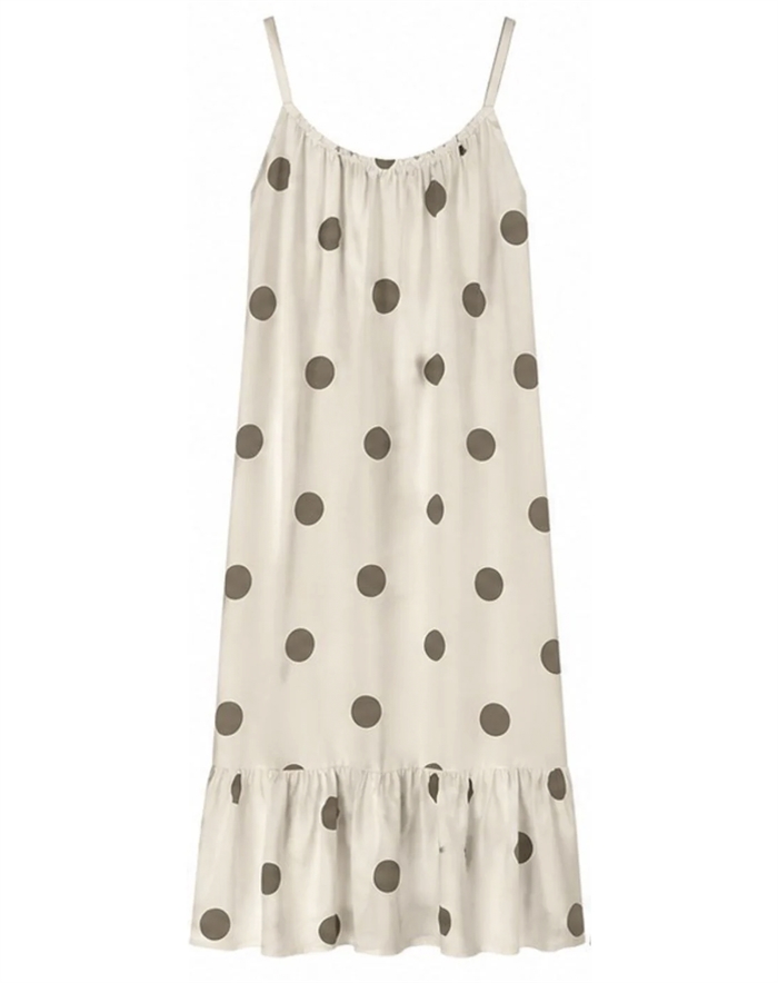 Marta du Chateau - MDCLuliana Kjole - Beige