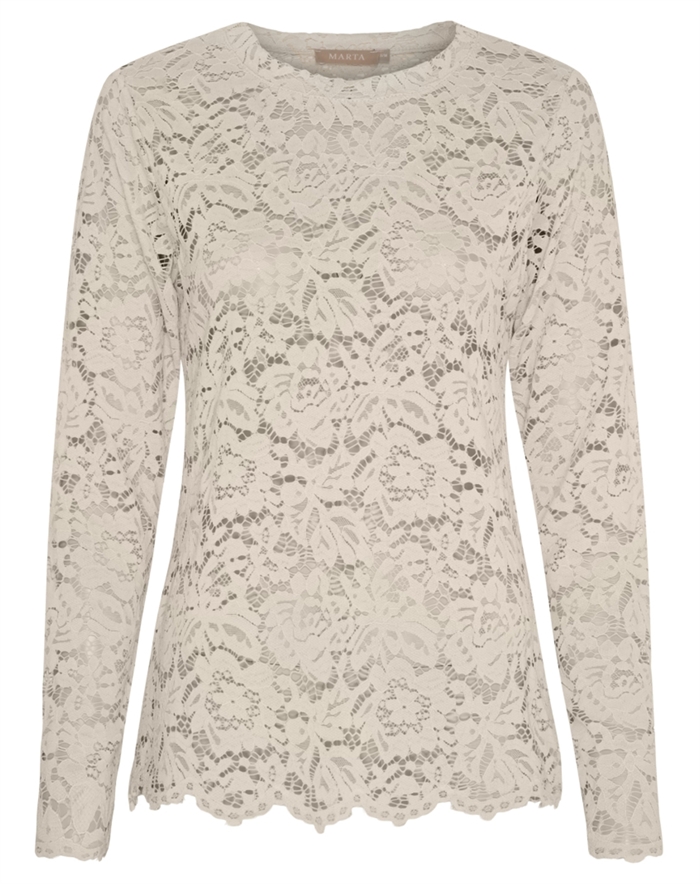  Marta du Chateau - MDCMilley Bluse - Beige New