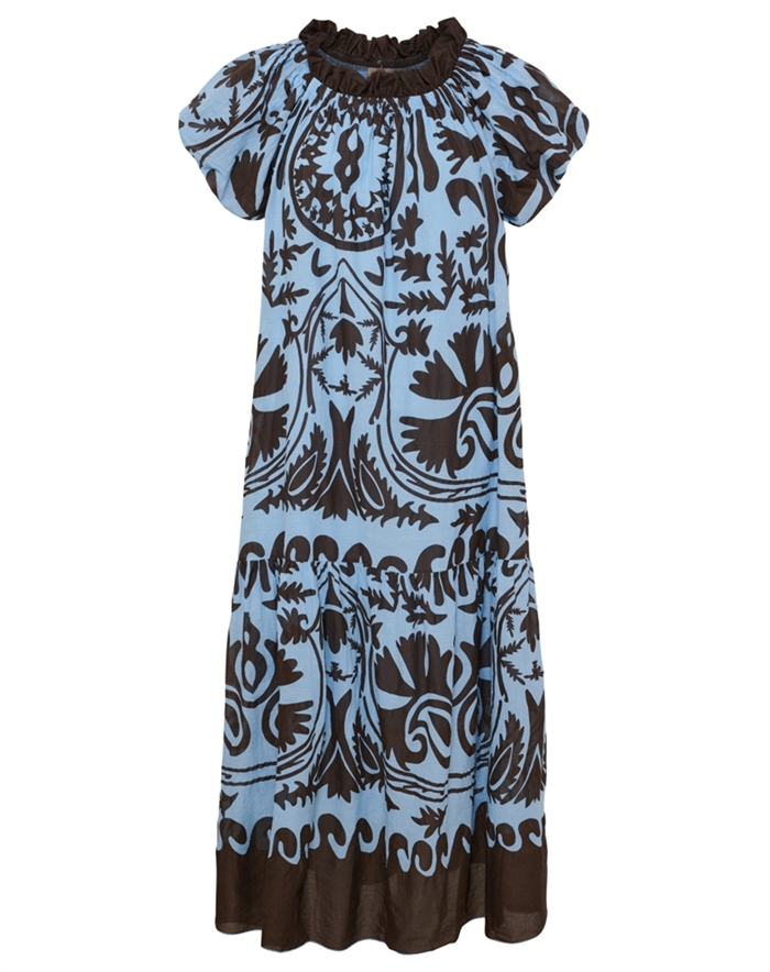 Marta du Chateau - MDCMuse Kjole - Blue/Marrone