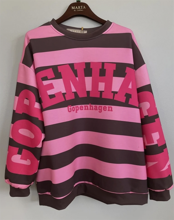  Pre Sale // Marta du Chateau - MDCNerina Sweatshirt - Moro/Pink