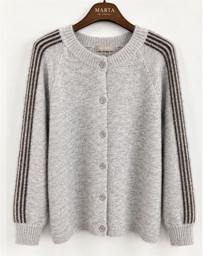 Pre Sale // Marta du Chateau - MDCVellie Cardigan - Fango/Moro