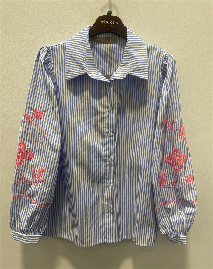 Marta Du Chateau - MDCBellamy Skjorte - Sky 