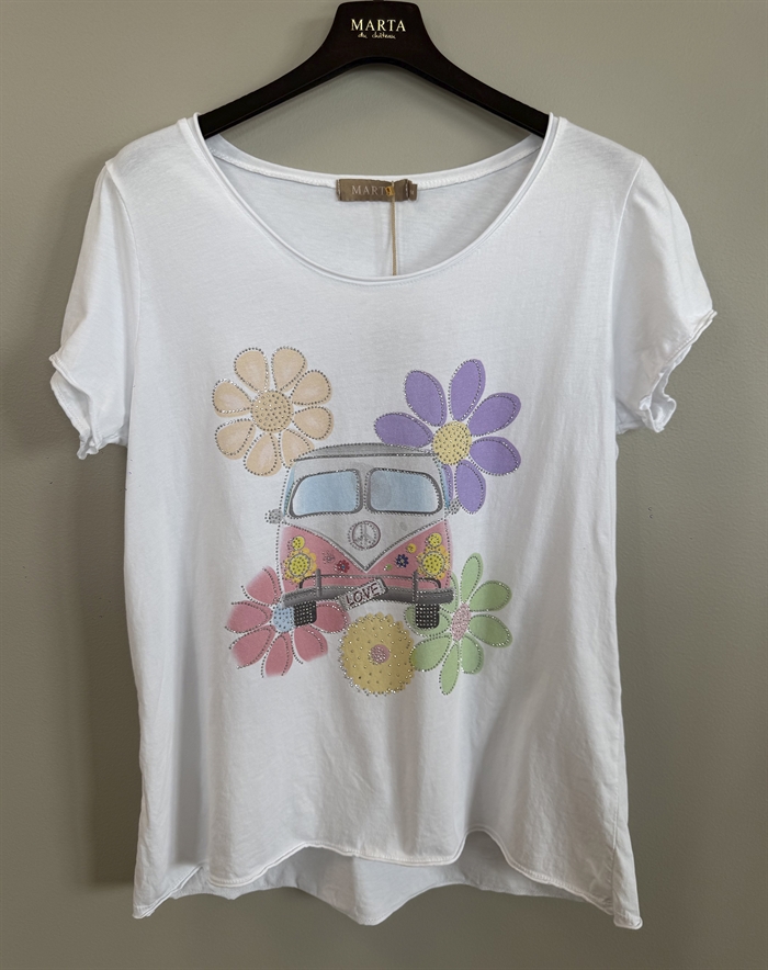 Marta Du Chateau - MDCMarie T-Shirt - Flower Bus