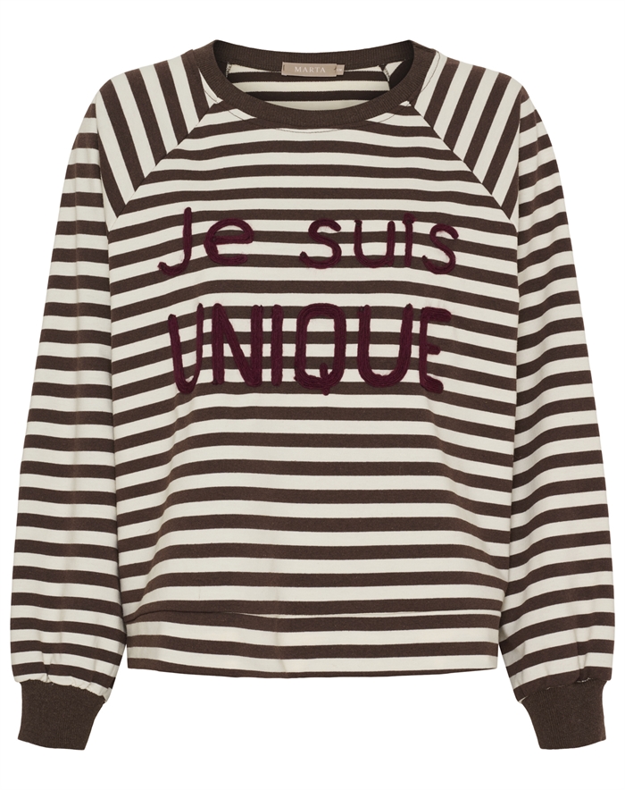  Marta du Chateau - MDCFenja Sweatshirt - Moro/Bordeaux