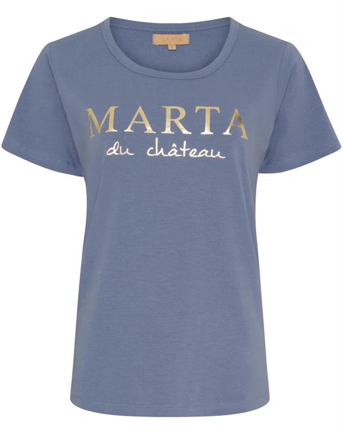 Marta du Chateau - MDCJeanette t-Shirt - Denim Blue