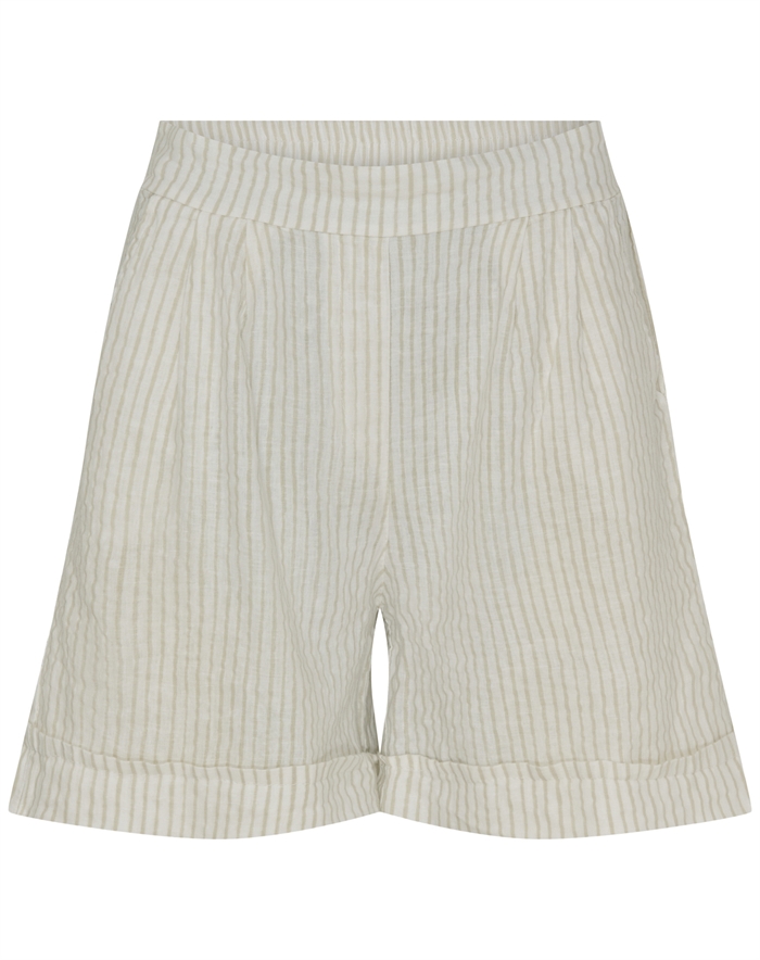 Marta du Chateau - MDCSophia Shorts - Panna Beige Stripe