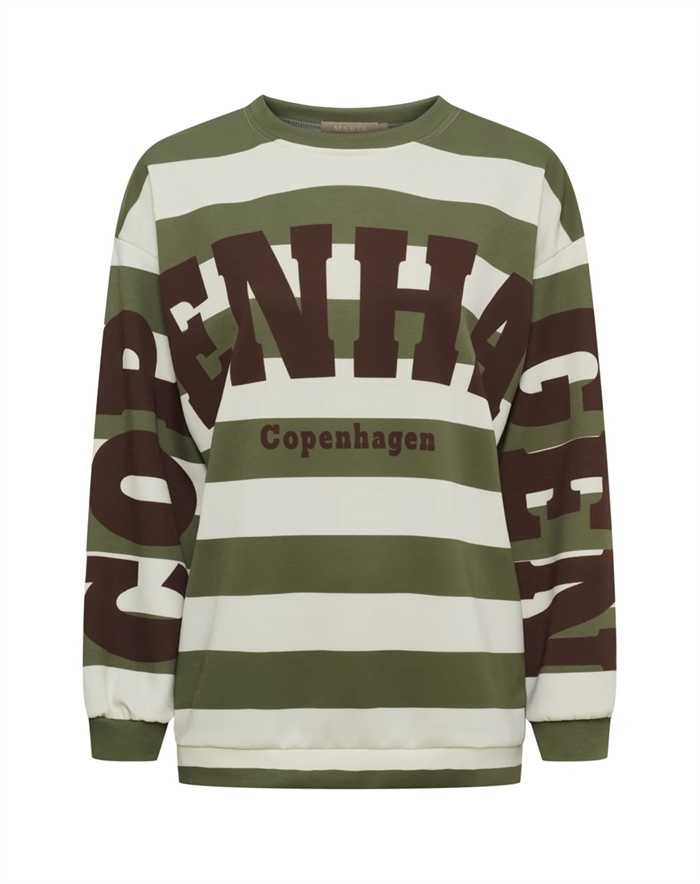 Marta du Chateau - MdcNerina Sweatshirt - Military/ Moro