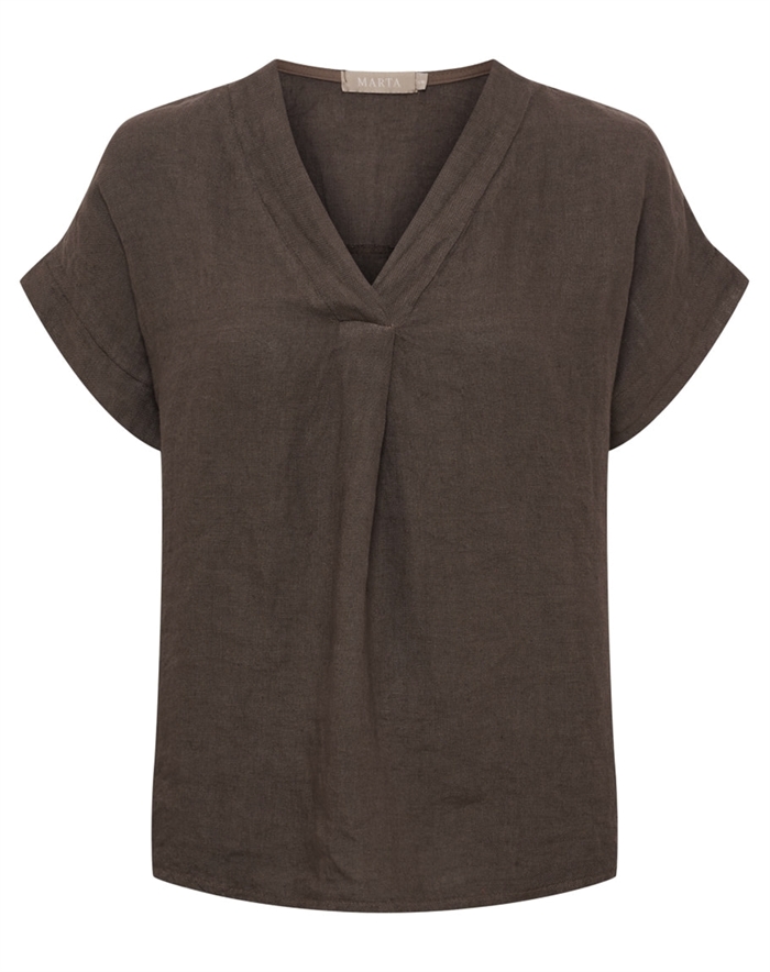 Marta du Chateau - MDCBellissima Bluse - Mocca