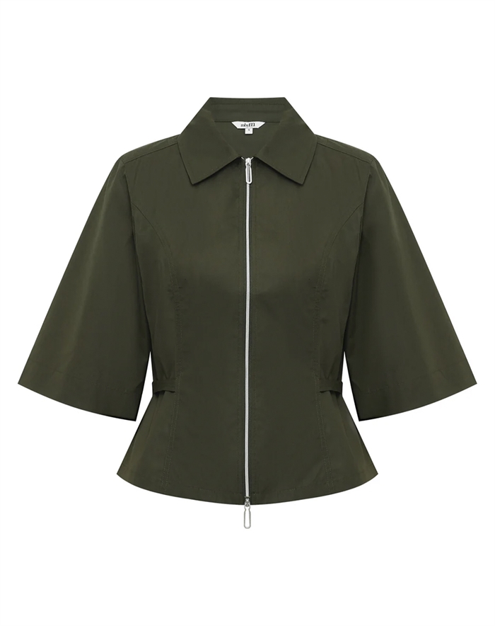 Mbym - Anoul-M Bluse - Dark Olive 