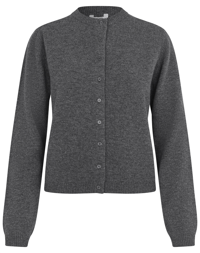Mbym - Averie-M Knit Cardigan - Dark Grey Melange