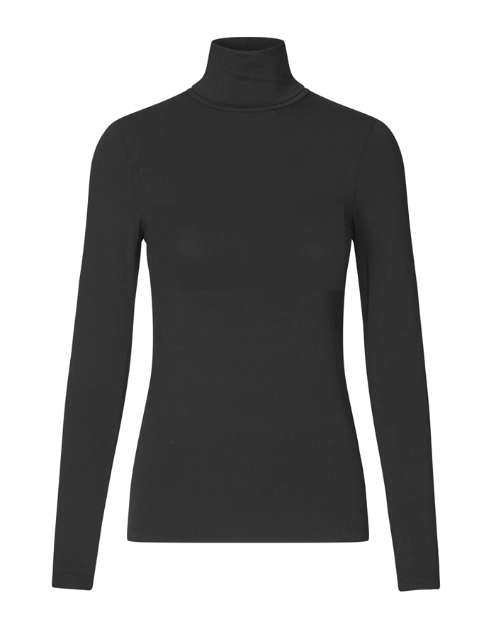 Mbym - Ina Basic Langærmet Trøje - Black 