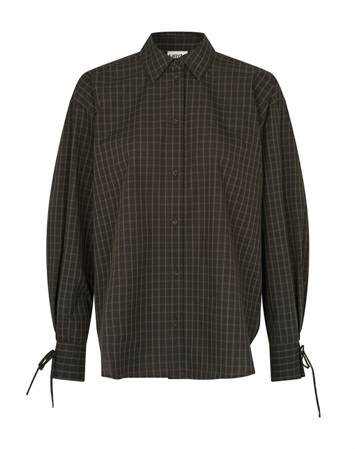 Mbym - Palmila-M Skjorte - Black Brown Check