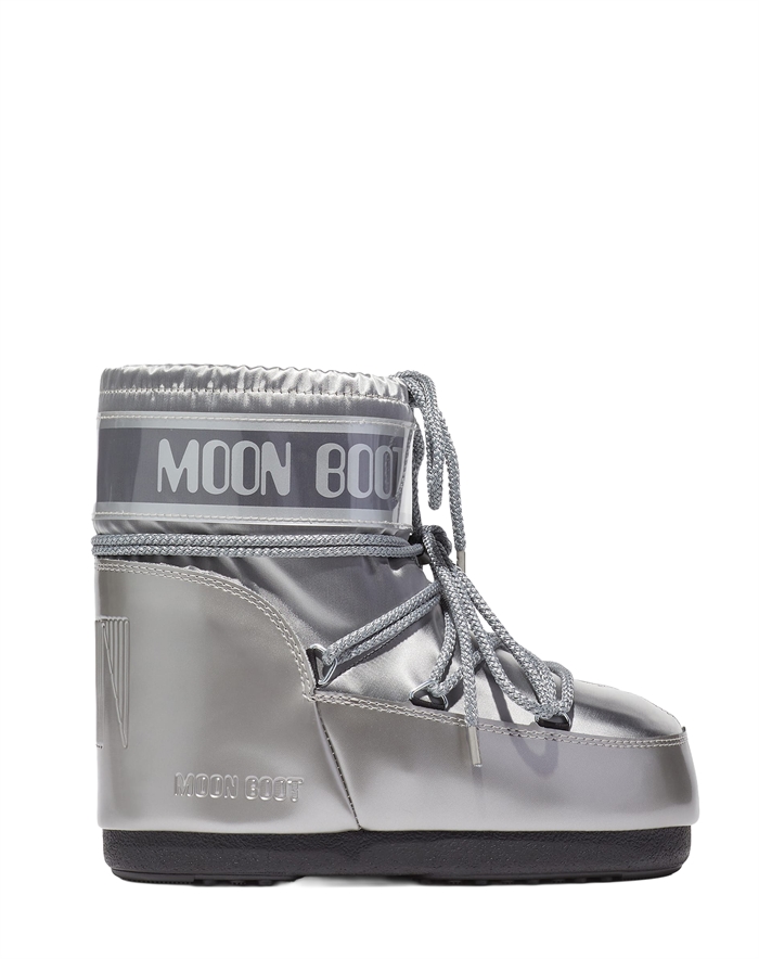Moon Boot - Icon Low Glance Satin Støvler - Silver