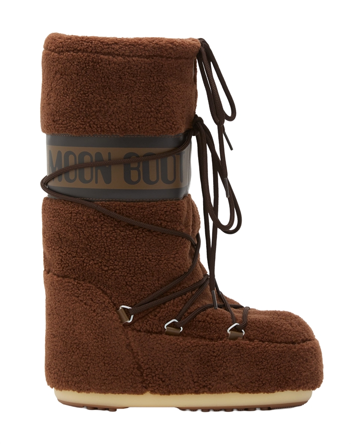 Moon Boot - Icon Fleece Støvler - Brown