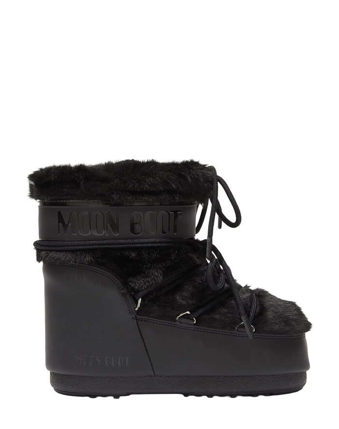 Moon Boot - Icon Low Faux Fur Støvler - Black