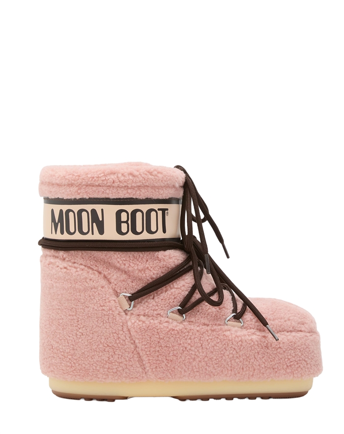 Moon Boot - Icon Low Fleece Støvler - Pink