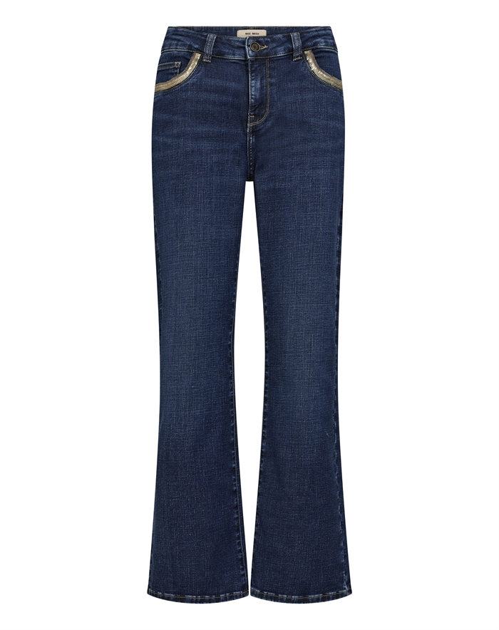 Mos Mosh - MMCecilia Perla Jeans - Dark Blue 
