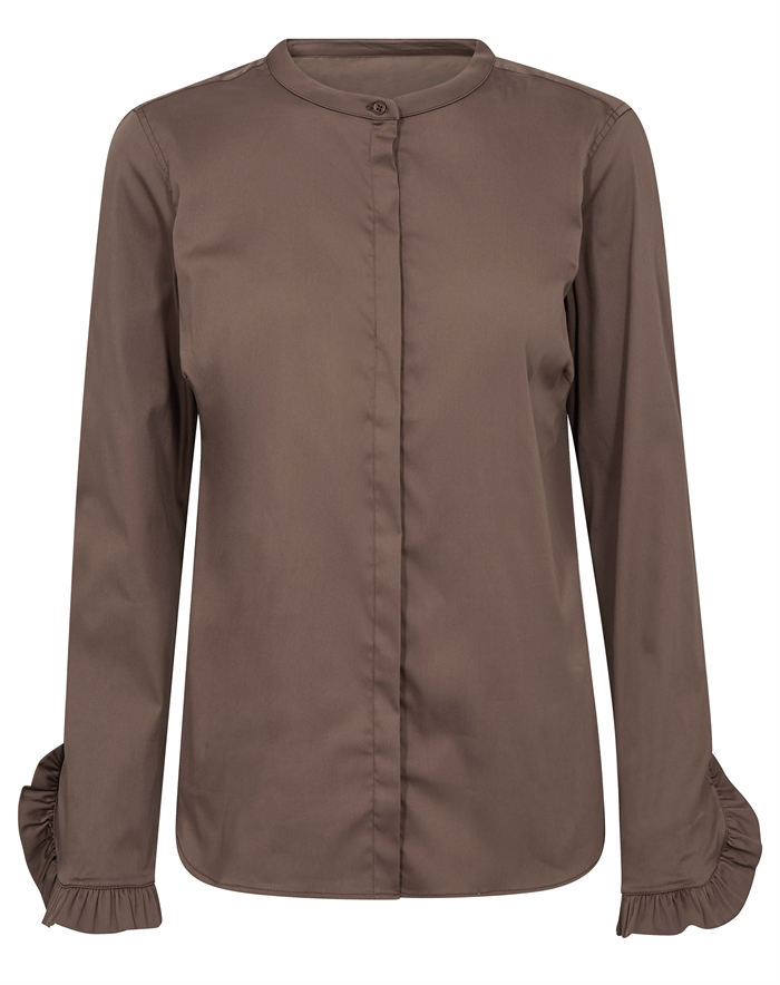 Mos Mosh - MMMattie Skjorte - Coffee Quartz 