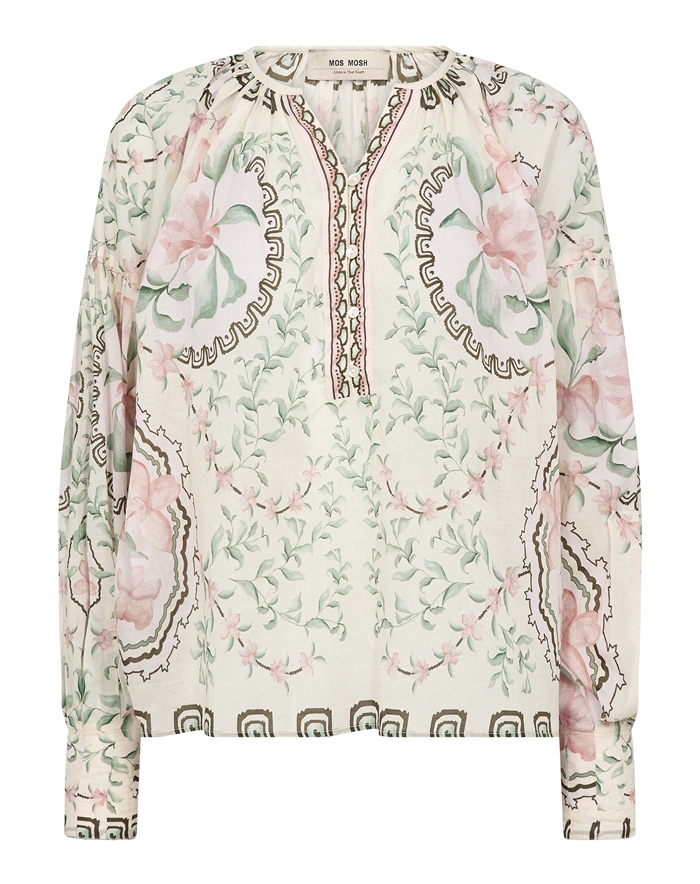 Mos Mosh - MMWylde Orchid Bluse - Turf Green