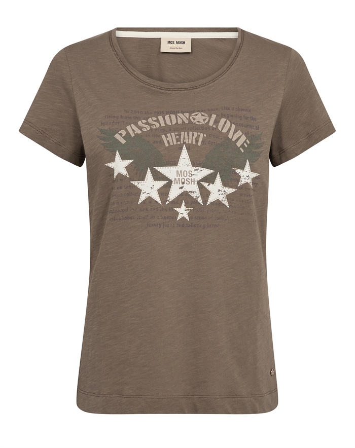 Mos Mosh - MMZibba T-shirt - Chocolate Chip