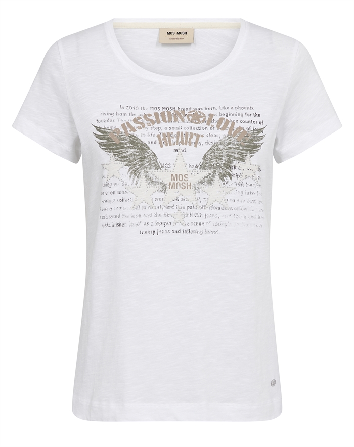 Mos Mosh - MMZibba T-shirt - White