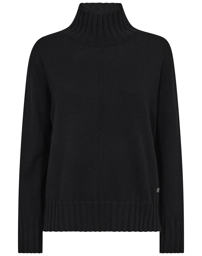 Mos Mosh - MMAima Highneck Strik - Black