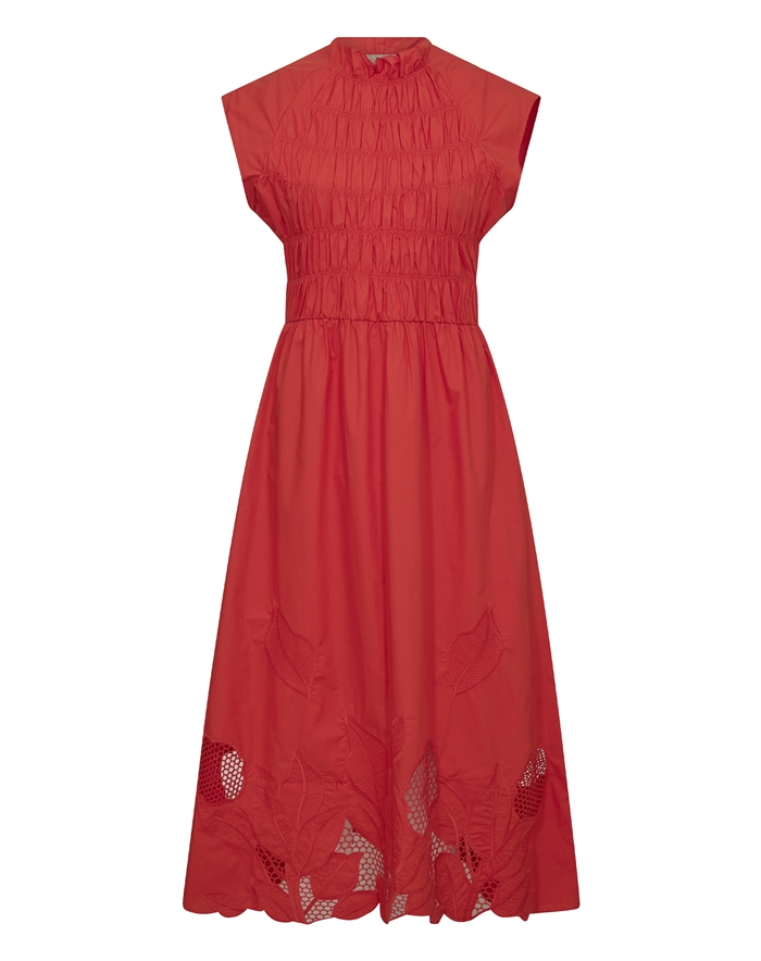 Mos Mosh - MMAria Mono Kjole - Spicy Orange 