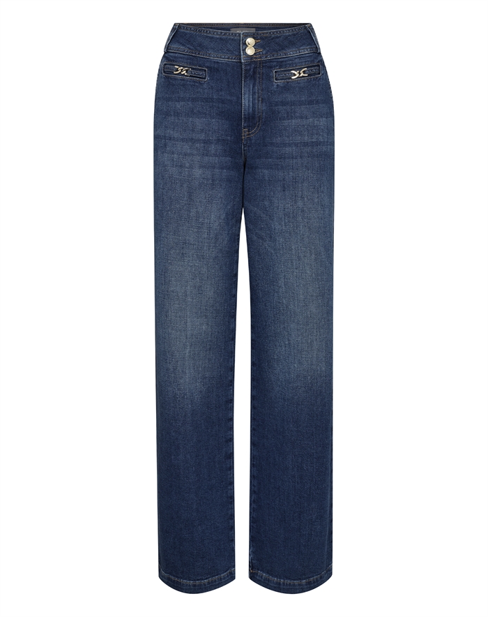 Mos Mosh - MMCandia Peach Jeans - Dark Blue 