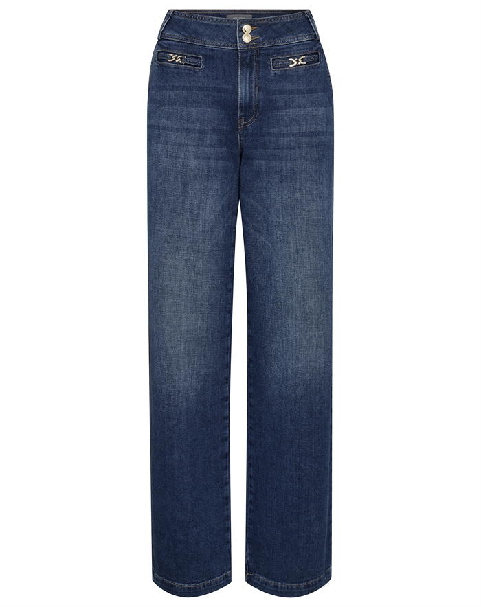 Mos Mosh - MMCandia Peach Jeans - Dark Blue