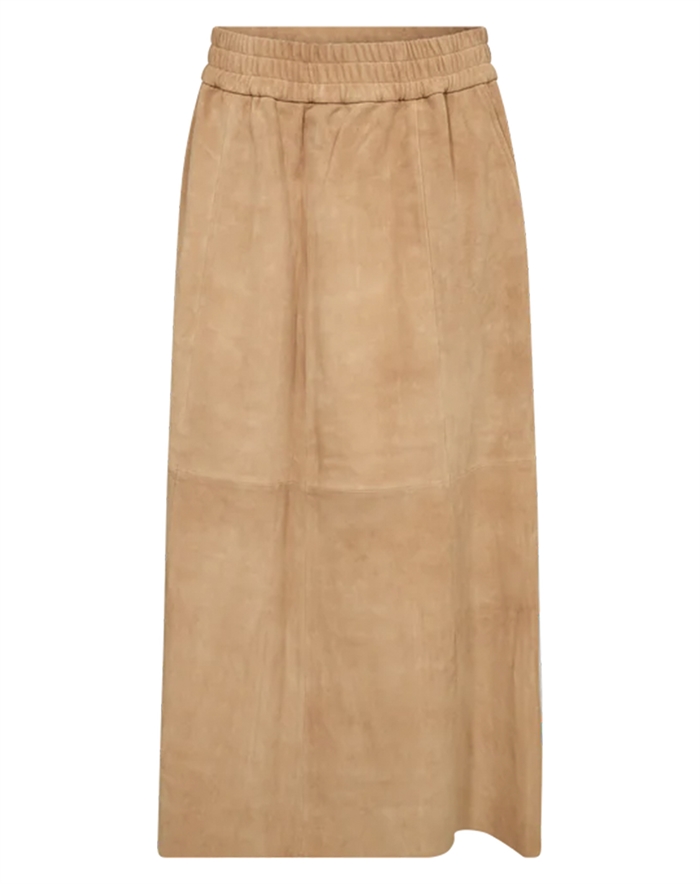 Mos Mosh - MMDeena Suede Nederdel - Tan