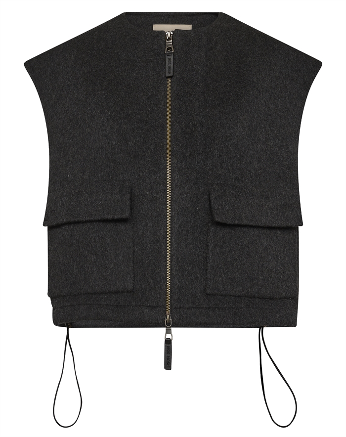 Mos Mosh - MMElise Loisa Wool Vest - Phantom