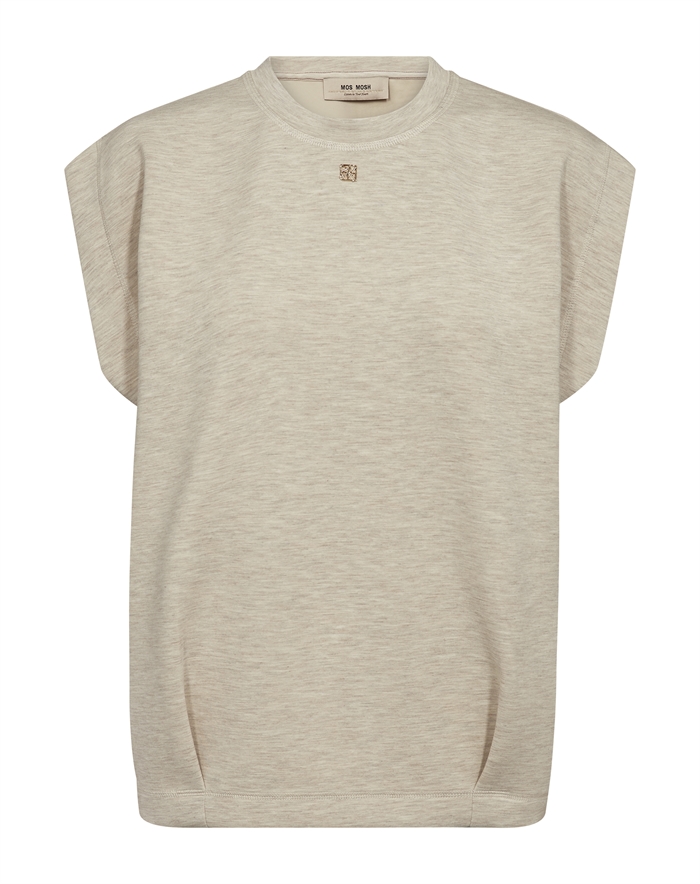 Mos Mosh - MMNamara O-SL Sweatshirt - Sesame 