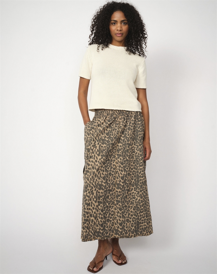 Mos Mosh - MMdahlia Bari Leo Nederdel - Leopard Print