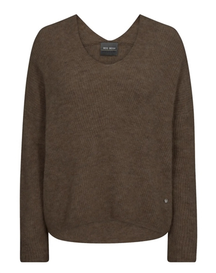 Thora V-Neck Strik - Mos Mosh