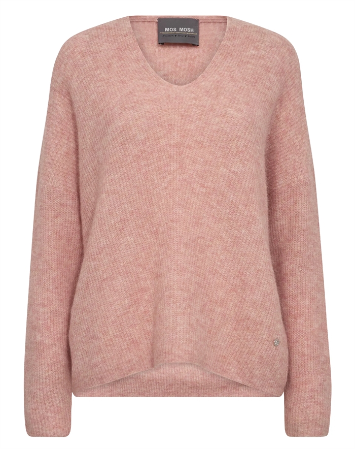 Thora V-Neck Strik - Mos Mosh