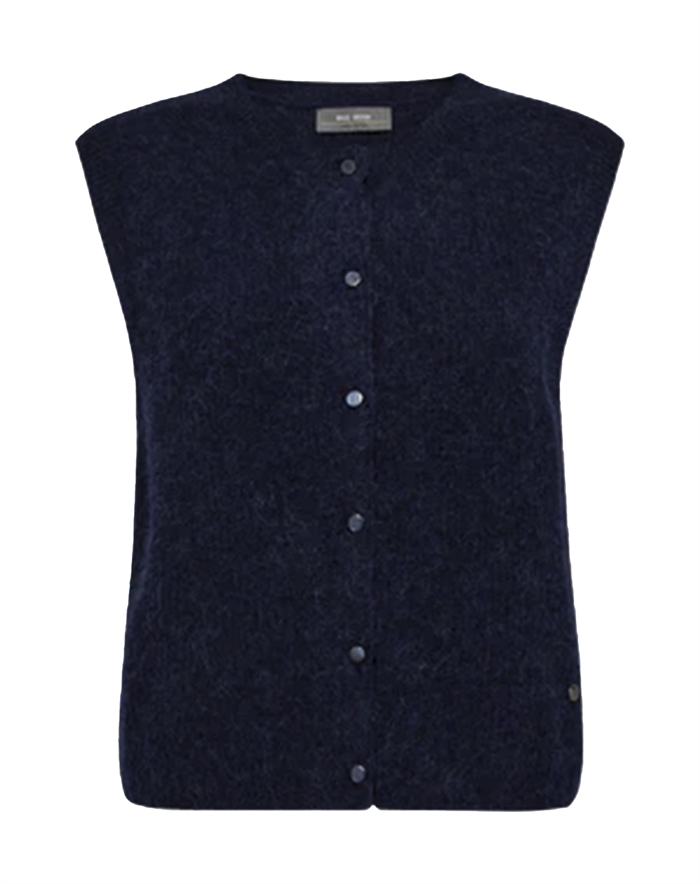 Mos Mosh - MMAlmine Thora Strik Vest - Maritime Blue