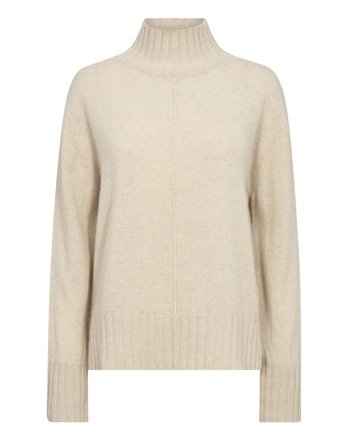 Mos Mosh - MMAima Highneck Strik - Oxford Tan