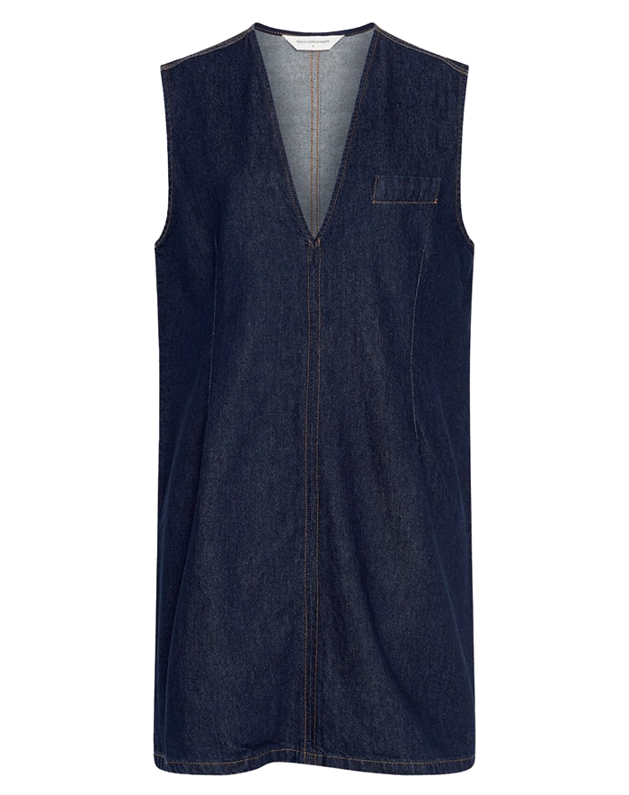 MSCH Copenhagen - MSCHAdna Alena SL Kjole - Dark Blue Wash