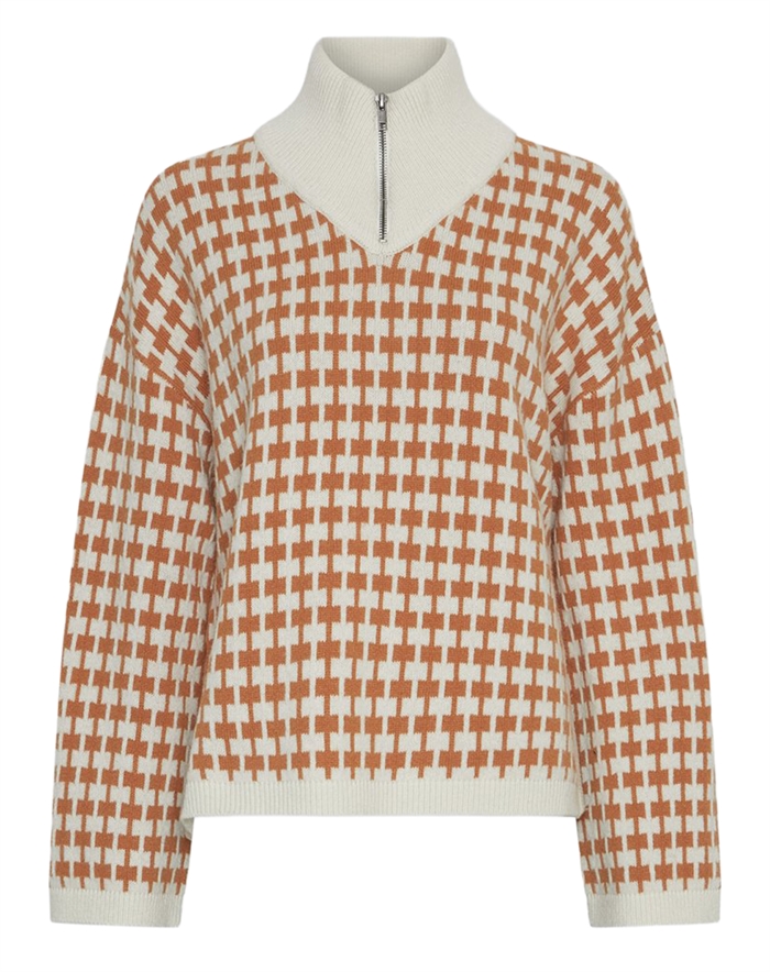 MSCH - MSCHAmaria Zip Pullover - Egret/C Spice