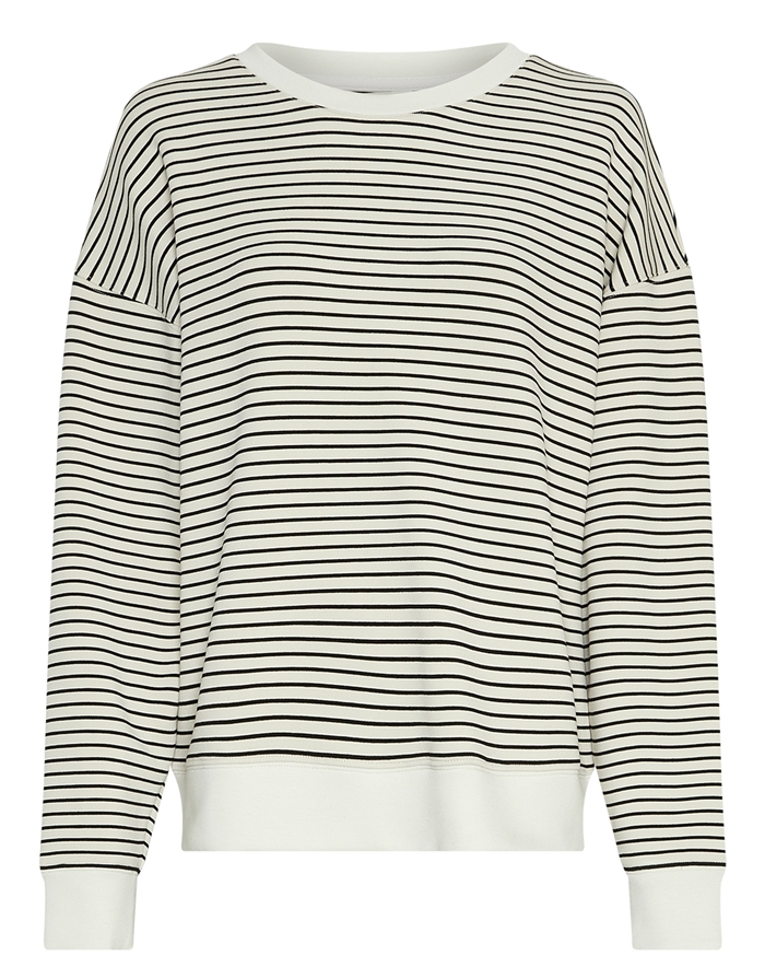 Msch Copenhagen - MSCHIma Q Sweatshirt - Oatmeal/ Black