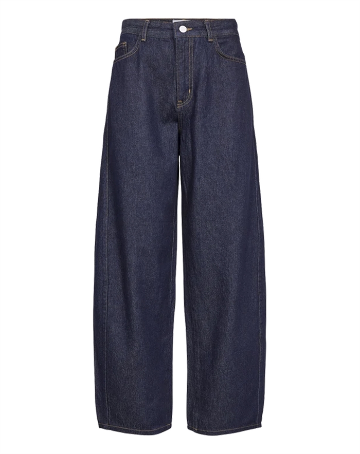 Nümph - NUAmsterdam Barrel Jeans - Dark Blue Denim 
