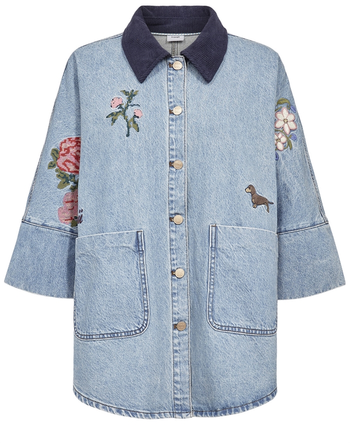Nümph - NUDenma Oversize Bluse - Medium Blue Denim