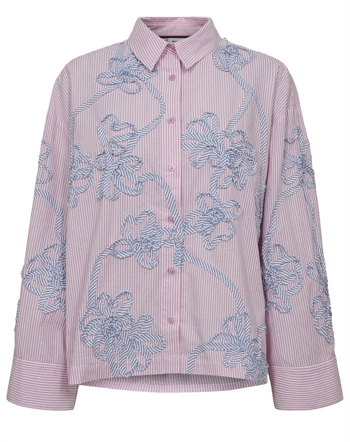 Nümph - NUEmelia Oversize Skjorte - Prism Pink