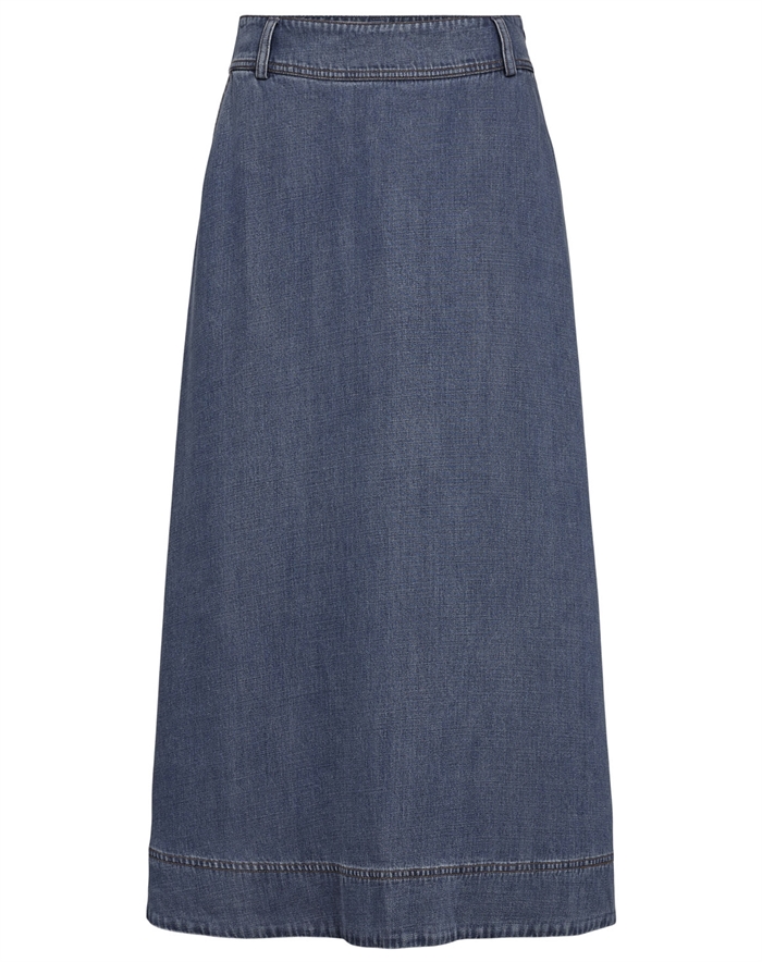 Nümph - NUEvali Nederdel - Snow Washed Denim