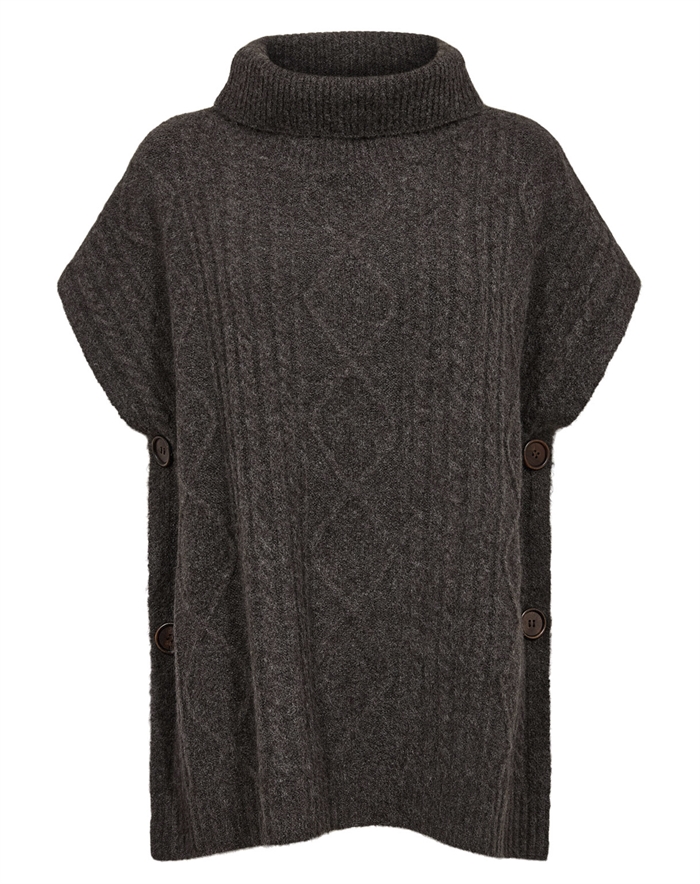 Nümph - NUJoline Poncho - Black Coffee