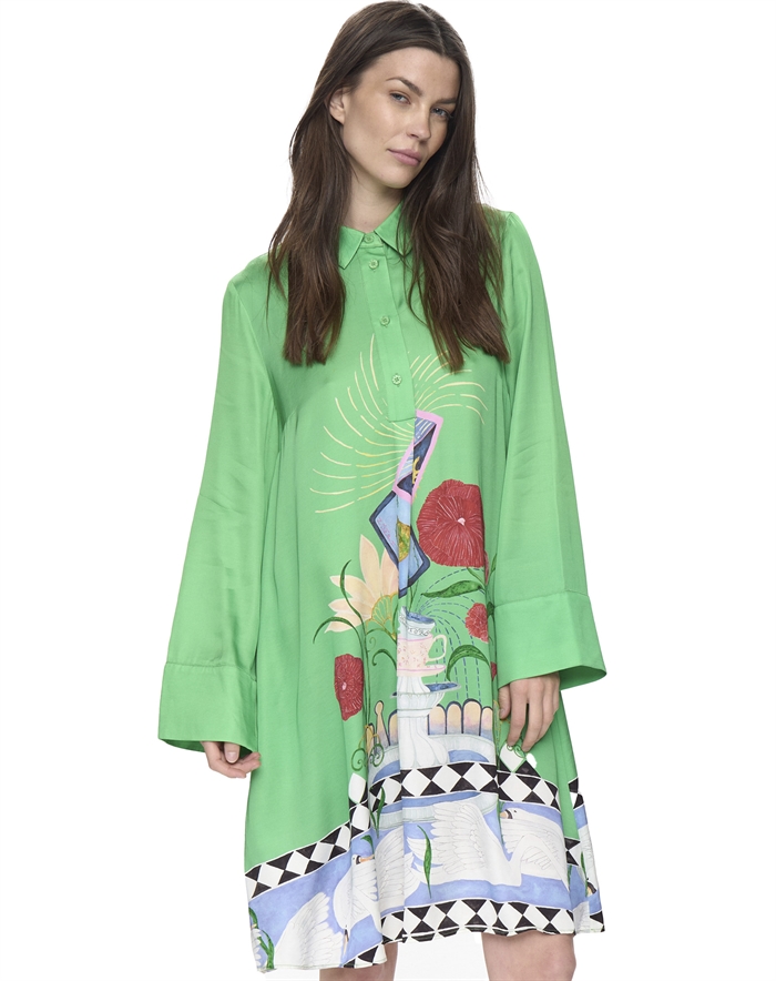 Nümph - NUAdelina Kjole - Vibrant Green